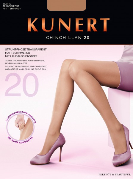 Kunert - Transparent strømpebukse med RUN STOP by KUNERT Chinchillan 20