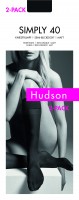 Hudson Simply 40 - Halv-opak og matt knestrømper - 2-Pack!