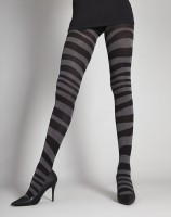 Samburu - Opaque stylish stripe pattern tights Orietta, 40 denier