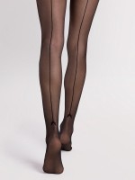 Fiore - 20 denier sheer mock back seam tights Fiore - 20 denier sheer mock back seam tights