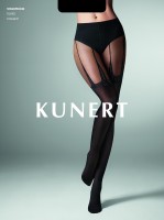 KUNERT Star - Opaque mock suspender tights with lurex details KUNERT Star - Opaque mock suspender tights with lurex details