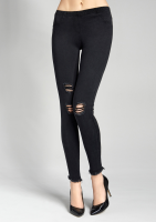 Marilyn - Stilige slitte leggings