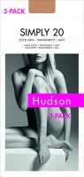 Hudson Simply 20 - Gjennomsiktige og matte ankelsokker - 3-Pack!