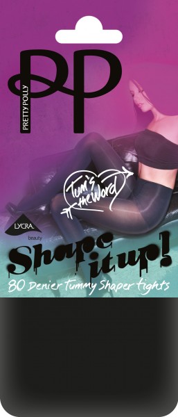 Pretty Polly Shape It Up 80 denier Tummy Shaper strømpebukse