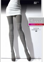 Fiore - Opaque all over pattern tights Sofia 80 DEN Fiore - Opaque all over pattern tights Sofia 80 DEN