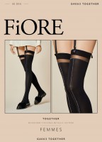 Fiore Together - Opaque stockings with shimmery stripe pattern Fiore Together - Opaque stockings with shimmery stripe pattern