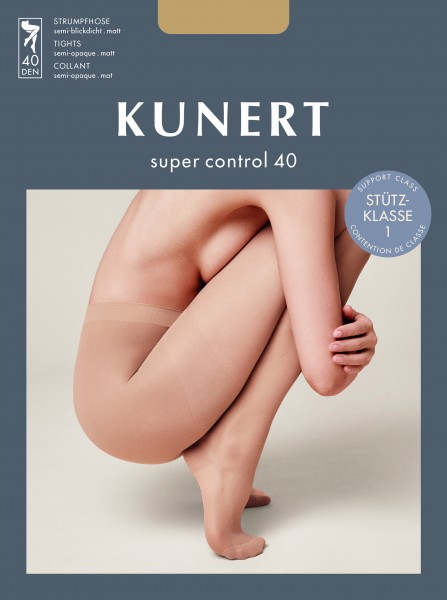 Kunert - Semi-transparent support strømpebukse Super Control 40