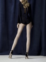 Fiore Intrigue - 20 denier back seam strømpebukse med polka dot mønster Fiore Intrigue - 20 denier back seam strømpebukse med polka dot mønster