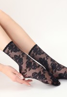 Oroblu - Delicate, tulle floral lace pattern ankle socks Oroblu - Delicate, tulle floral lace pattern ankle socks