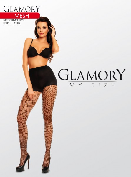 Glamory Mesh - Elegant plus size nettstrømpebukser