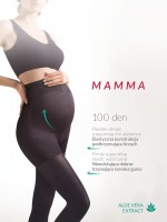 Ugjennomsiktige gravid strømpebukser Mamma 100 DEN