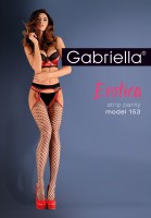 Gabriella åpen skridt - sensuelle nettingstrømpebukser med hofteholdereffekt