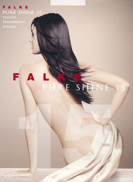 FALKE Pure Shine 15 - tynn gloss strømpebukse