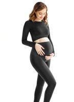 Giulia Mama Seamless Leggings - Ugjennomsiktige sømløse graviditet strømpebukser