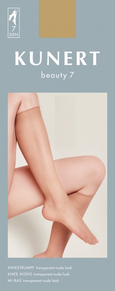 Kunert Beauty 7 - Ultra-transparent nude look sommer kneet strømper