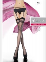 Fiore - Sensuous Strømper med subtle mønstret top Fiore - Sensuous Strømper med subtle mønstret top